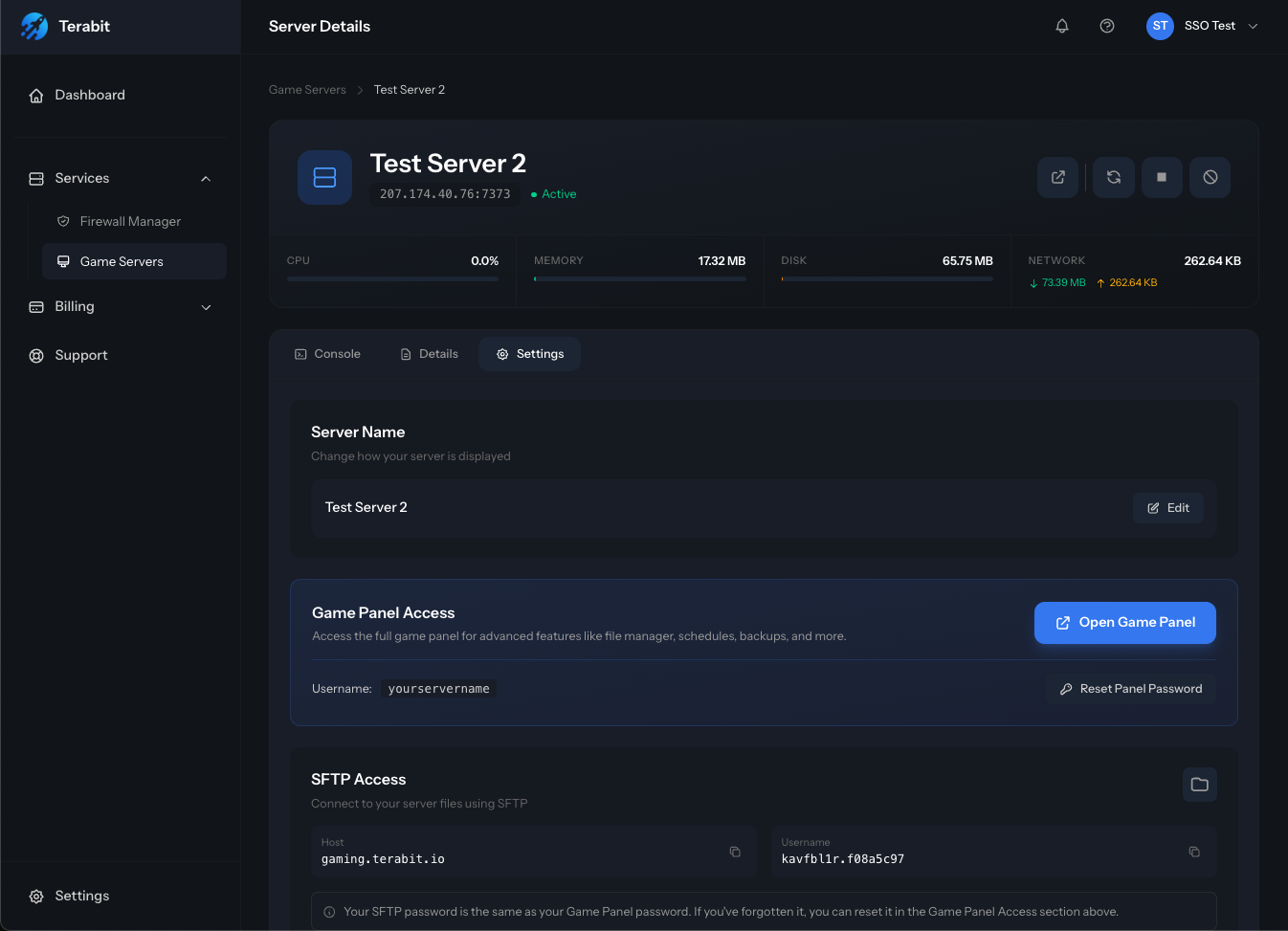Server Settings